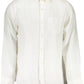 Elegant White Linen Button-Down Shirt