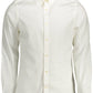 Elegant White Slim Fit Button-Down Shirt