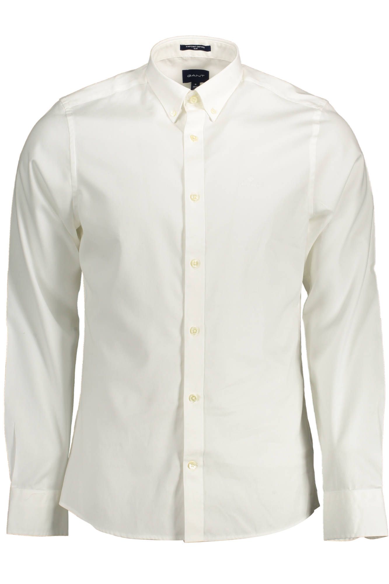 Elegant White Slim Fit Button-Down Shirt