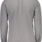 Elegant White Italian Collar Shirt