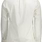 Elegant White Slim Fit Button-Down Shirt