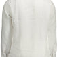 Elegant White Linen Button-Down Shirt