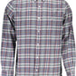 Elegant Blue Cotton Long Sleeve Shirt