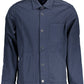Elegant Long-Sleeved Blue Cotton Shirt