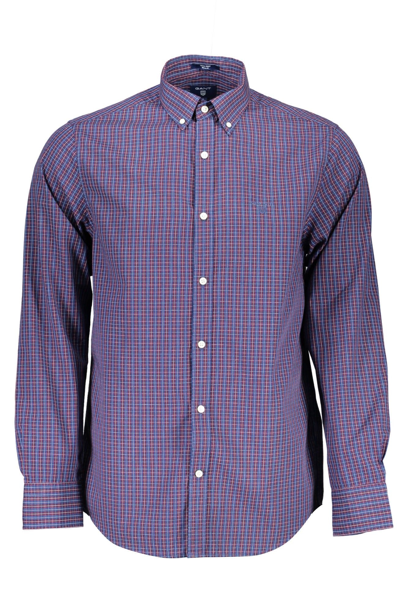 Elegant Blue Long Sleeve Cotton Shirt