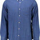 Elegant Blue Long-Sleeved Shirt