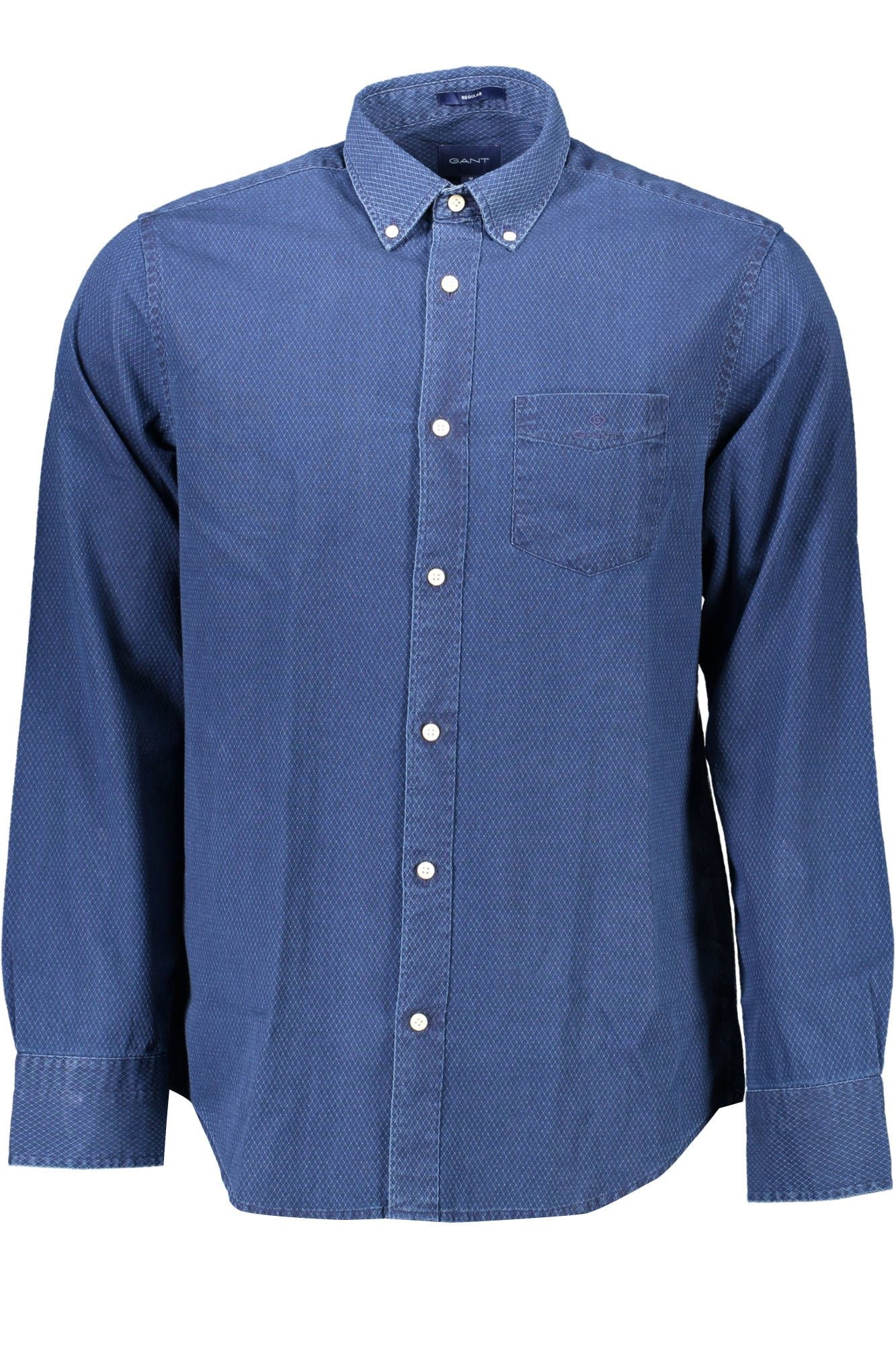 Elegant Blue Long-Sleeved Shirt