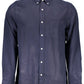 Sophisticated Blue Long Sleeve Shirt for Men
