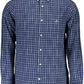 Elegant Blue Organic Cotton Shirt for Men