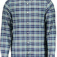 Classic Blue Cotton Button-Down Shirt