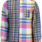 Elegant Blue Linen Long-Sleeved Shirt