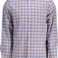 Elegant Blue Cotton Button-Down Shirt