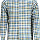 Elegant Blue Cotton Button-Down Shirt