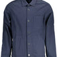 Elegant Long-Sleeved Blue Cotton Shirt