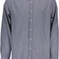 Classic Blue Long Sleeve Italian Collar Shirt