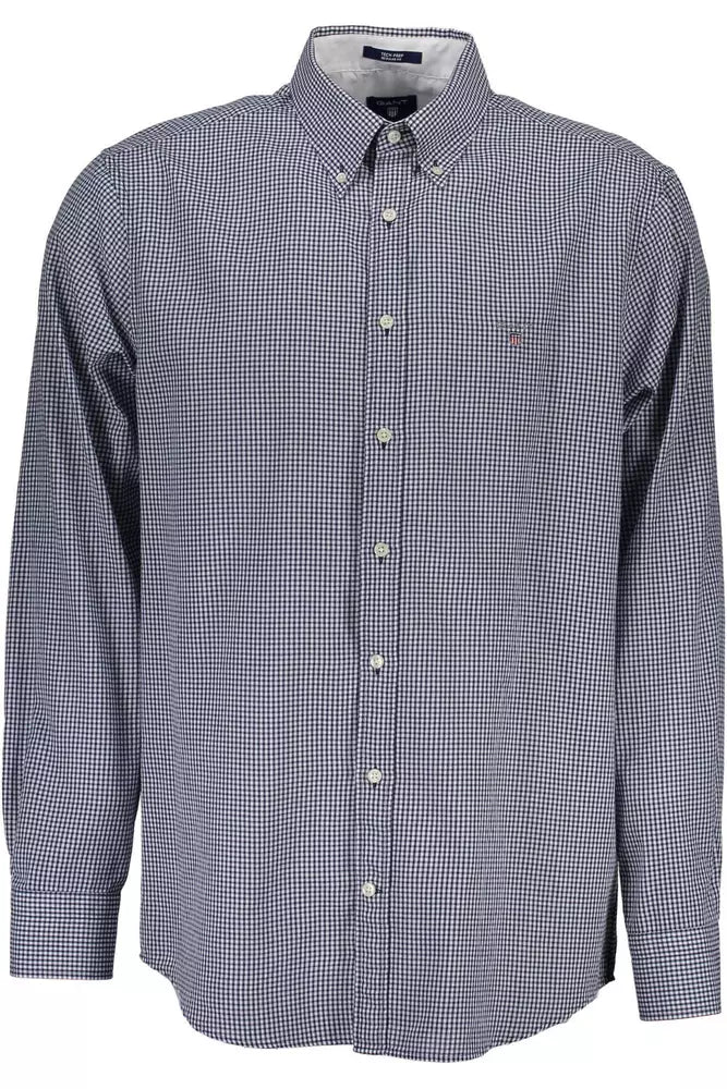 Classic Blue Long Sleeve Italian Collar Shirt