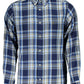 Classic Blue Cotton Button-Down Shirt