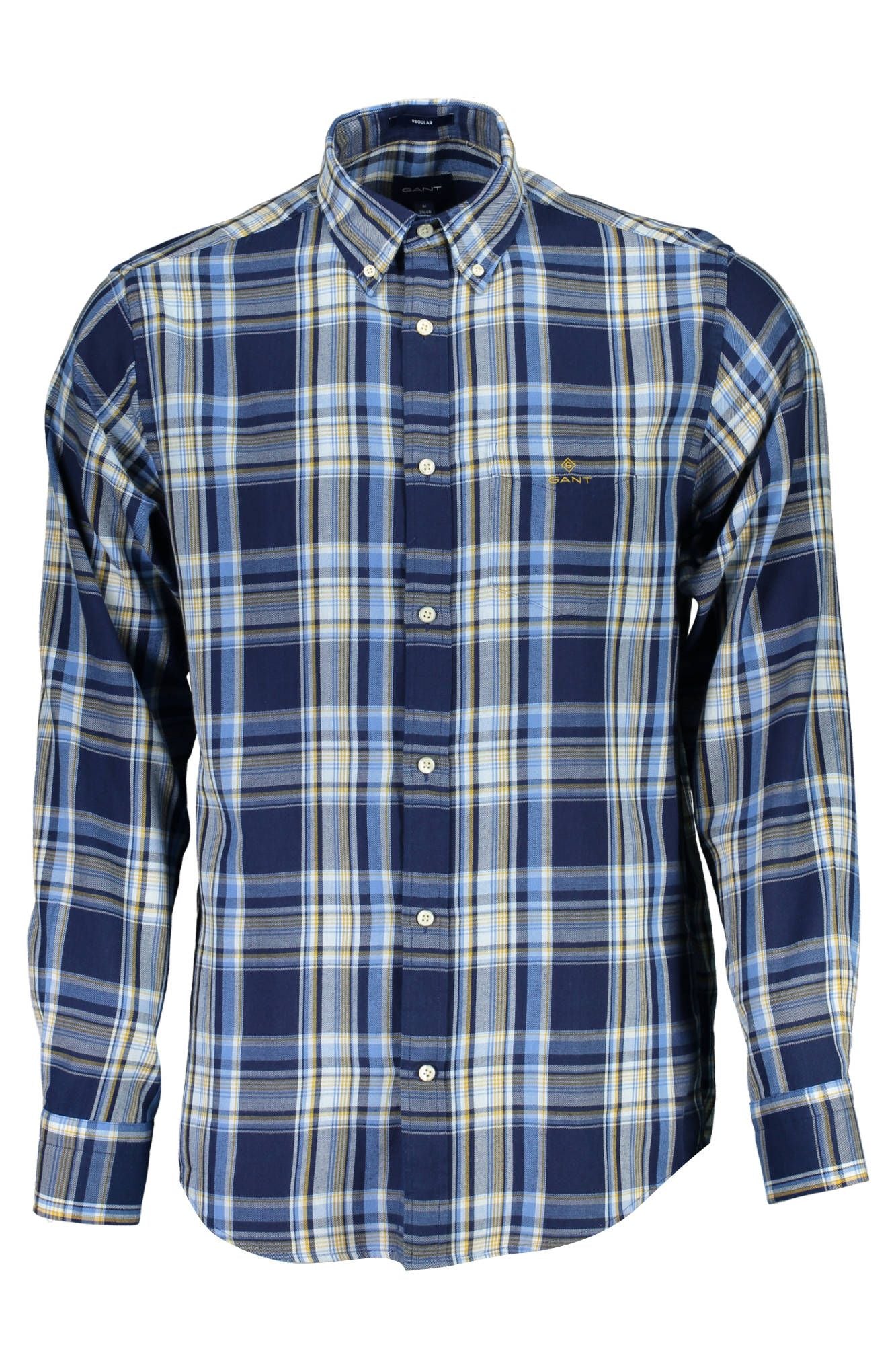 Classic Blue Cotton Button-Down Shirt