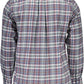 Elegant Blue Cotton Long Sleeve Shirt