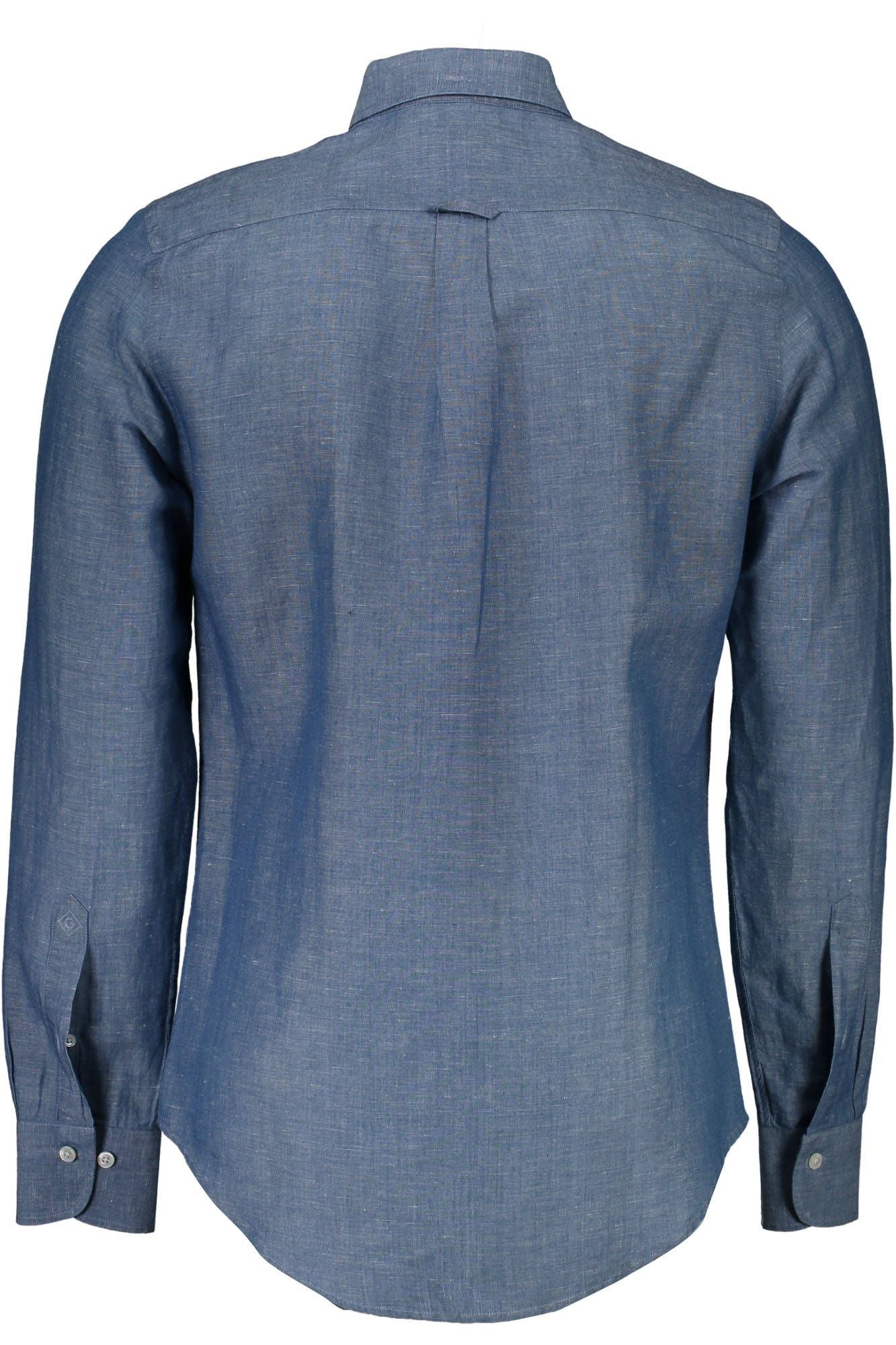 Classic Blue Cotton Long Sleeve Shirt