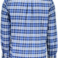 Elegant Blue Long Sleeve Button-Down Shirt