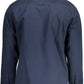Elegant Long-Sleeved Blue Cotton Shirt