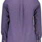 Elegant Blue Long Sleeve Cotton Shirt
