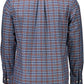 Elegant Long-Sleeved Blue Cotton Shirt