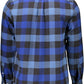 Elegant Blue Button-Down Casual Shirt