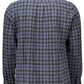 Elegant Blue Long-Sleeved Men's Shirt