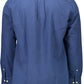 Elegant Blue Long-Sleeved Shirt