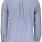 Classic Blue Cotton Shirt with Logo Detailing
