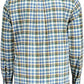 Elegant Blue Cotton Button-Down Shirt