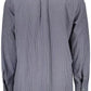 Classic Blue Long Sleeve Italian Collar Shirt