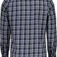 Elegant Slim Fit Blue Cotton Shirt