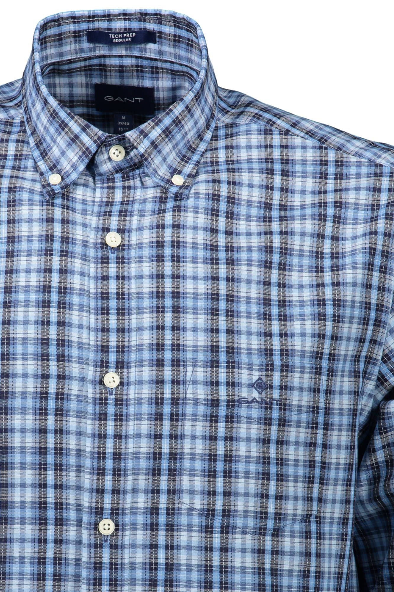 Classic Blue Cotton Button-Down Shirt