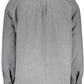 Elegant Gray Cotton Shirt with Italian Collar