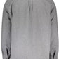 Elegant Gray Cotton Long-Sleeved Men's Shirt