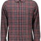Elegant Long-Sleeved Brown Cotton Shirt