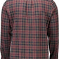 Elegant Long-Sleeved Brown Cotton Shirt