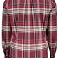 Elegant Pink Button-Down Cotton Shirt