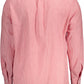 Elegant Red Long-Sleeved Gentleman's Shirt