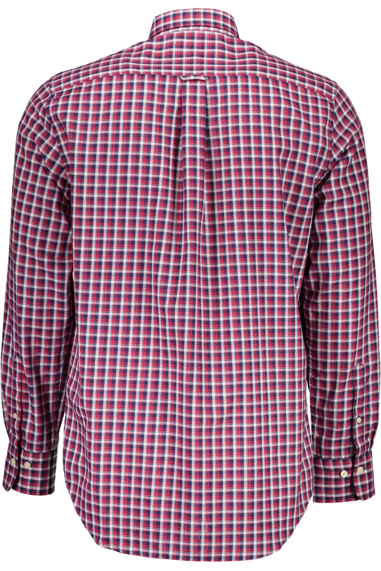 Classic Red Cotton Long Sleeve Shirt