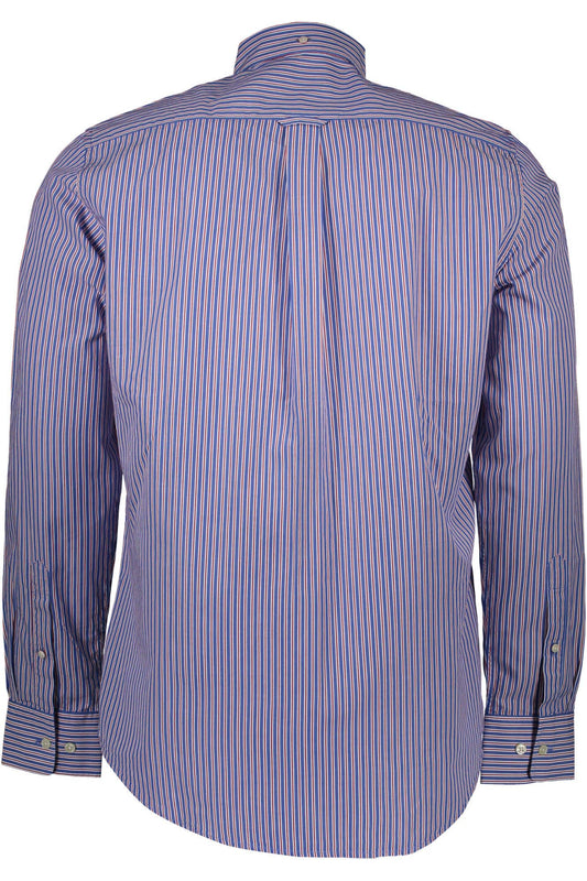 Elegant Crimson Long Sleeve Italian Collar Shirt