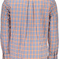 Elegant Red Long Sleeve Italian Collar Shirt