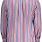 Elegant Red Cotton Shirt with Button-Down Collar