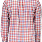 Elegant Red Long Sleeve Italian Collar Shirt