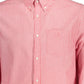 Elegant Red Long-Sleeved Gentleman's Shirt
