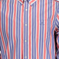 Elegant Red Cotton Shirt with Button-Down Collar