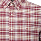Elegant Red Button-Down Men's Shirt
